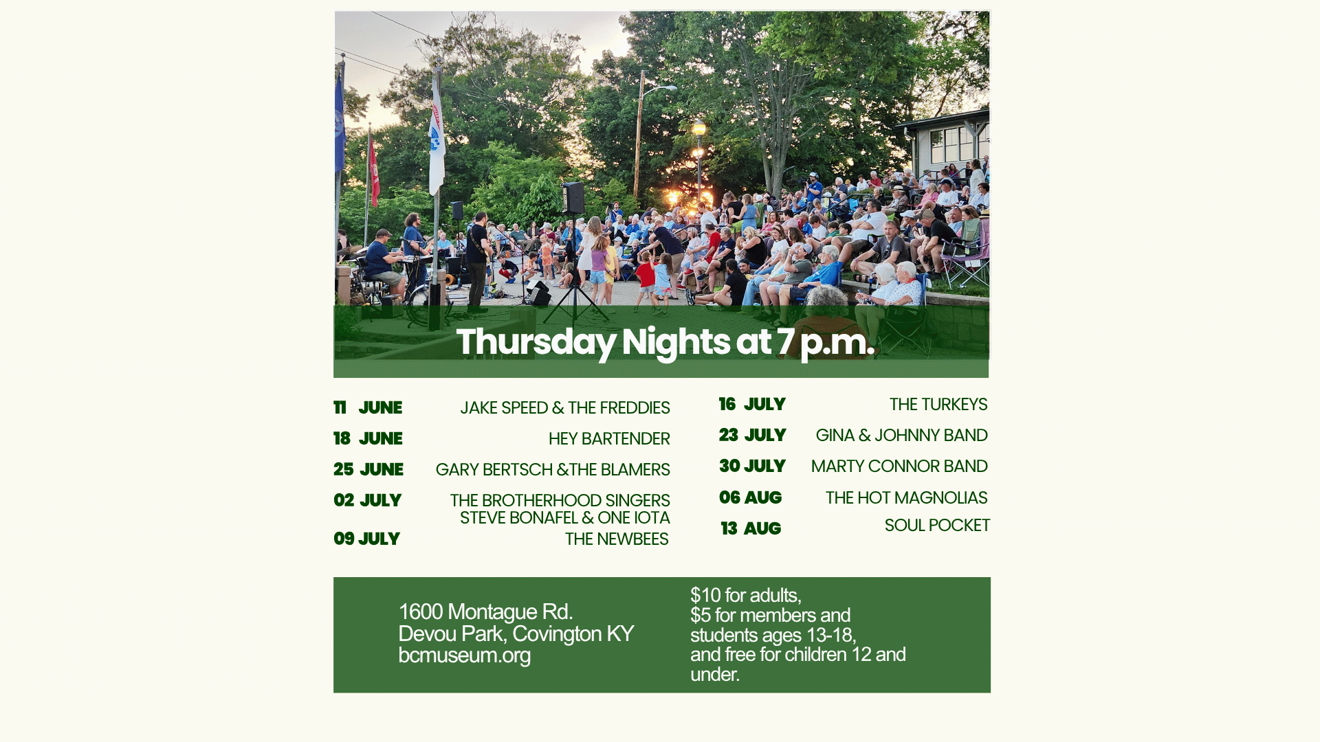 Website 2026 summer concert poster Presentation